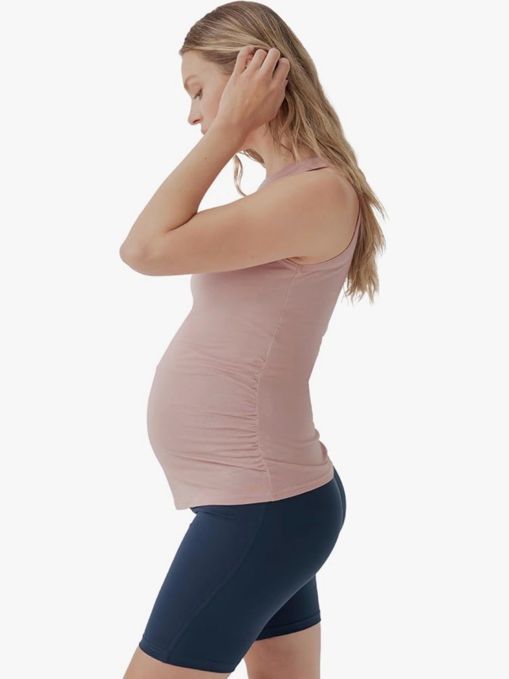 Maternity Tank Top with Side Ruching - Picture 1 of 4